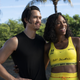 Alexander Hodge (left), Yvonne Orji